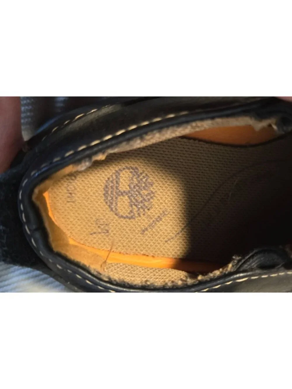 Timberland Leather Slip-On Shoes Youth Black Durable Casual kids boys